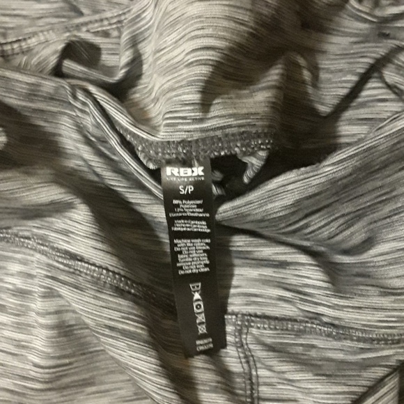 RBX Gray Cropped Capri Leggings Small Activewear - Picture 5 of 6